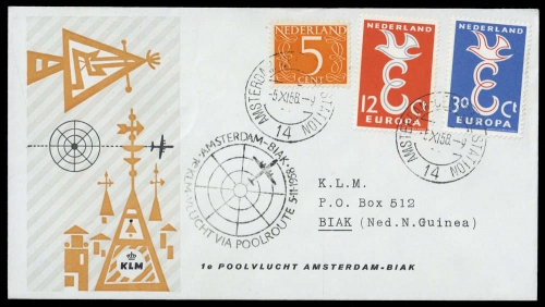 1958, Niederlande, Brief