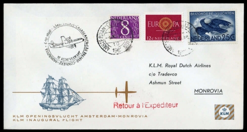 1960, Niederlande, Brief