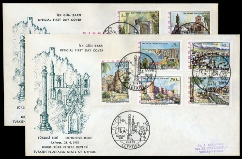 1975, Türkisch Zypern, 10-19, FDC