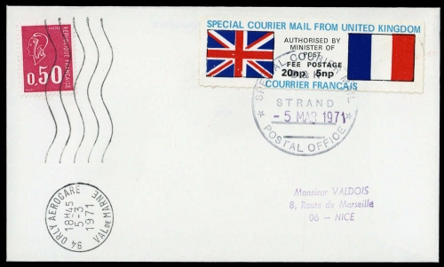 1971, Grossbritannien, Brief