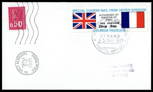 1971, Grossbritannien, Brief