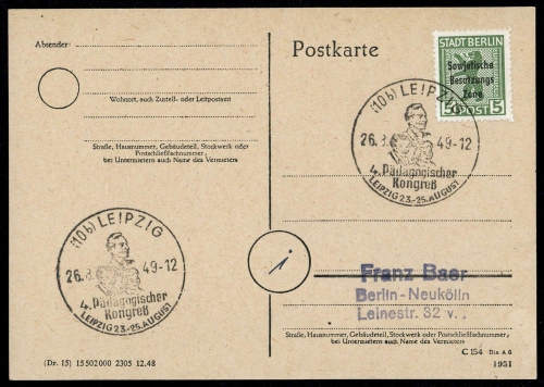 SBZ allgemeine Ausgabe, Brief