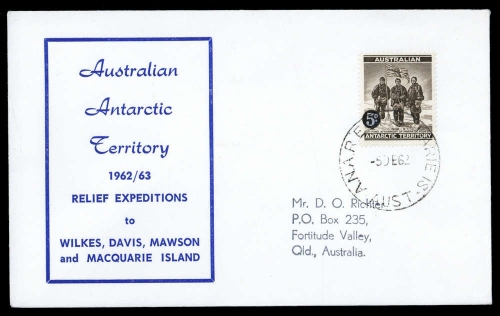 1962, Australische Gebiete in der Antarktis, Brief