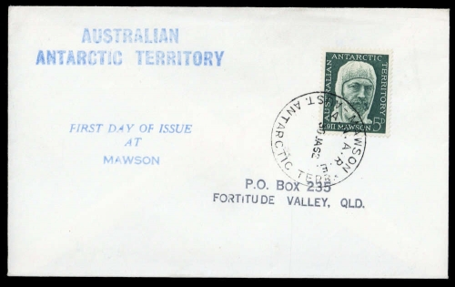 1961, Australische Gebiete in der Antarktis, 7, Brief