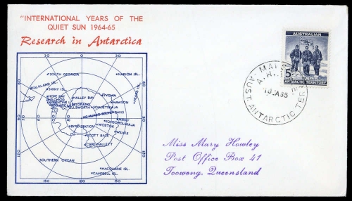 1961, Australische Gebiete in der Antarktis, 6, Brief