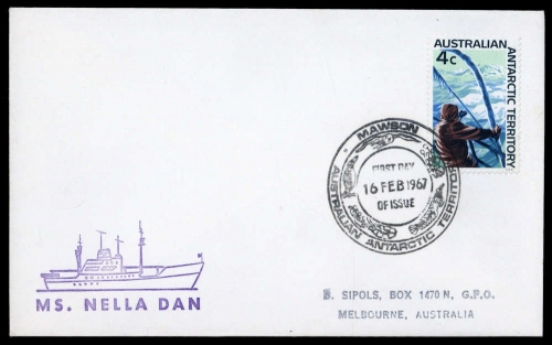 1966, Australische Gebiete in der Antarktis, 10, Brief