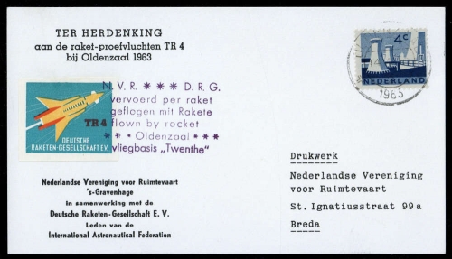 1963, Niederlande, Brief
