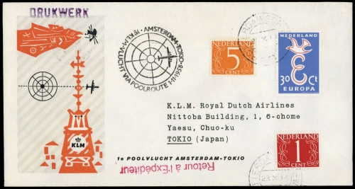 1958, Niederlande, Brief