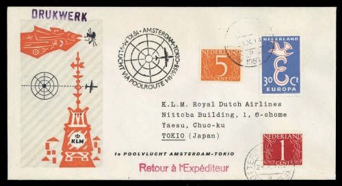 1958, Niederlande, Brief