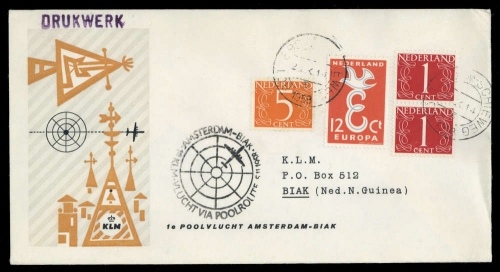 1958, Niederlande, Brief