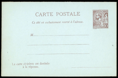 1891, Monaco, P 8, Brief