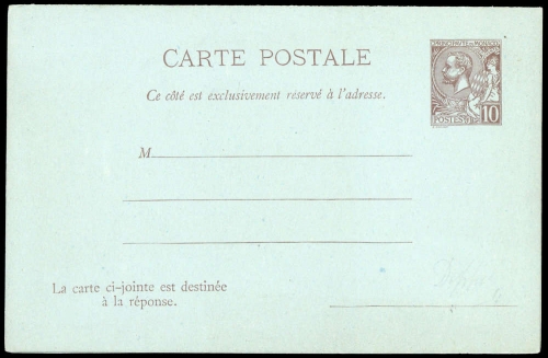 1891, Monaco, P 8, Brief
