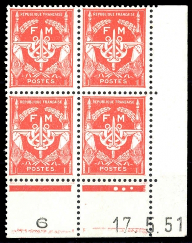 1946, Frankreich, 12 Bru, **