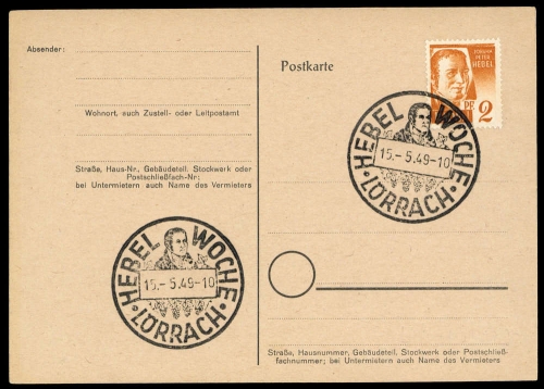 Französische Zone Baden, Brief