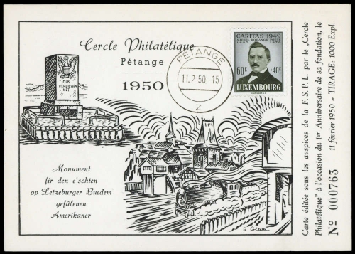 1950, Luxemburg, Brief