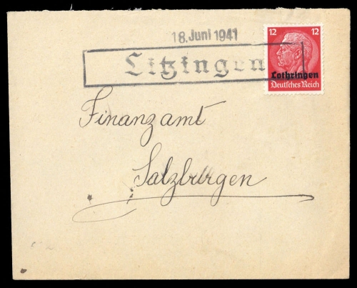 Deutsche Besetzung II. WK Lothringen, Brief