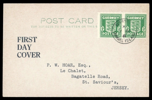 1941, Deutsche Besetzung II. WK Guernsey, 1 (2), FDC