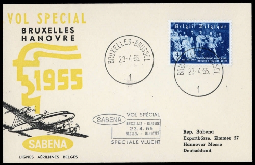 1955, Belgien, Brief
