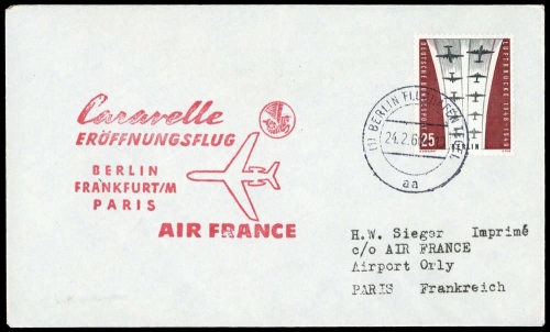 1960, Luftfahrt,Flugpost,sonstige Fluggessellschaften, Brief