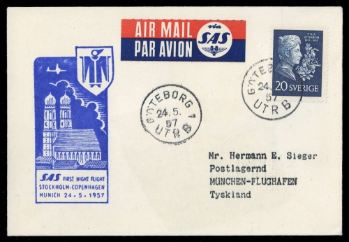 1957, Schweden, Brief