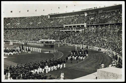Sport u. Spiel,Olympia Berlin 1936,Werbepostkarten, Brief