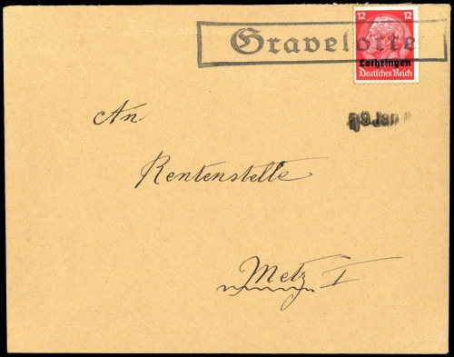 Deutsche Besetzung II. WK Lothringen, Brief