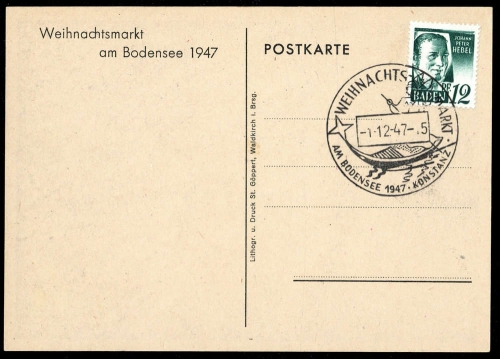 Französische Zone Baden, Brief