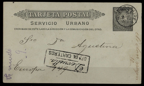 1883, Argentinien, Ascher P 7, Brief