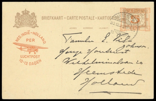1930, Niederländisch Indien, Brief