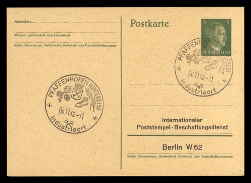 Deutsche Besetzung II. WK Elsass, Brief