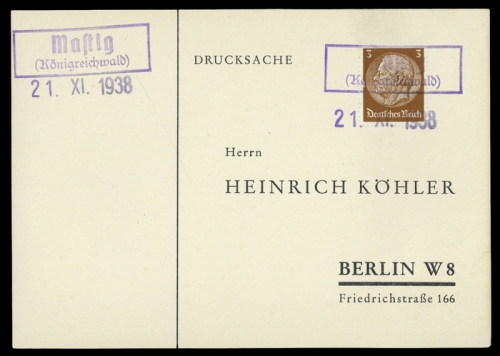 Sudetenland, Brief