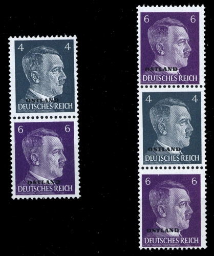 1941, Deutsche Besetzung II. WK Ostland, S1+4, **