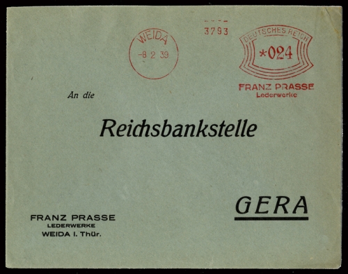 1939, Deutsches Reich, Brief