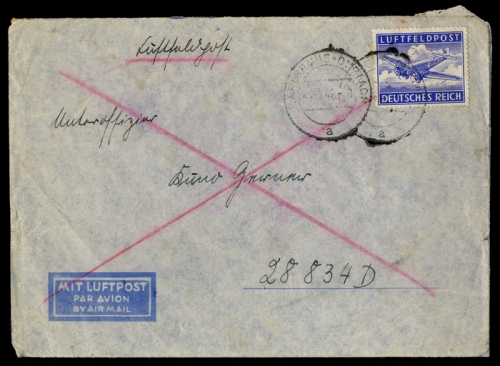 1942, Deutsche Besetzung II. WK, Feldpostmarken, 1 A, Brief