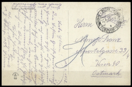 1942, Böhmen und Mähren, Brief