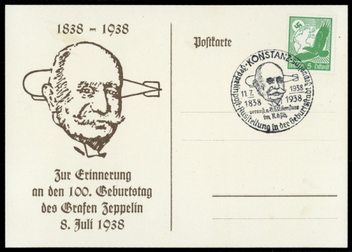 Zeppelin,Zeppelin Sonderstempel,Sonderstempel bis 1939, 529, Brief