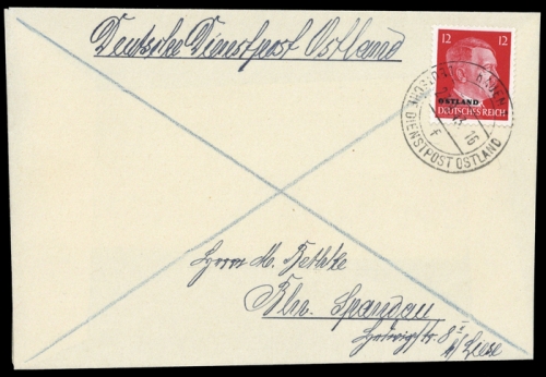 1943, Deutsche Besetzung II. WK Ostland, 20, Brief