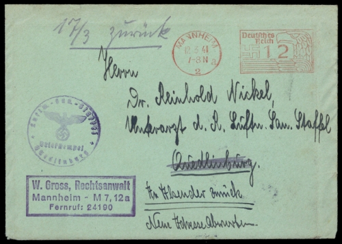 1941, Deutsches Reich, Brief