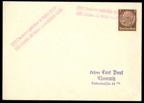 Oberschlesien, DR 513, Brief