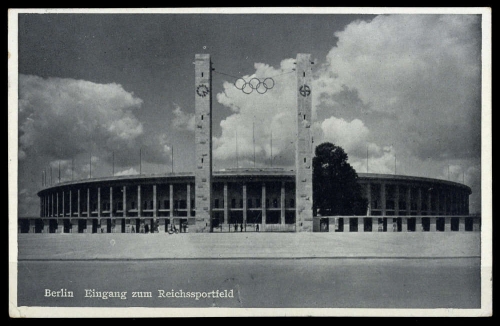 1939, Sport u. Spiel,Olympia Berlin 1936,Sportstätten, Brief