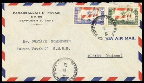 1946, Libanon, 332-33 u.a., Brief