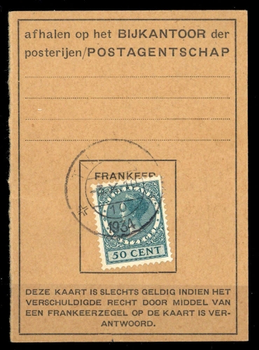 1924, Niederlande, 162, Briefst.