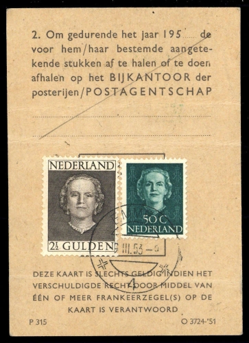 1949, Niederlande, 541, 538, Briefst.