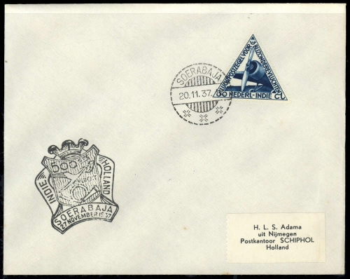 1937, Niederländisch Indien, 195, Brief