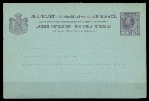 1888, Surinam, P 10, Brief