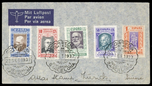 1937, Spanien, Brief