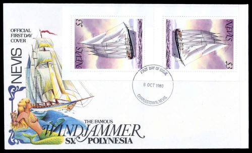 1980, Nevis, 42 C (2), FDC