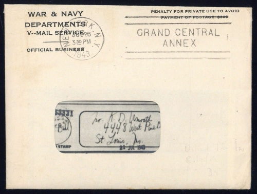 1943, USA, Brief