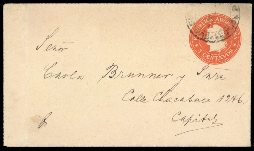 1900, Argentinien, DU 4, Brief
