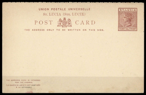 1883, St. Lucia, P 5, Brief